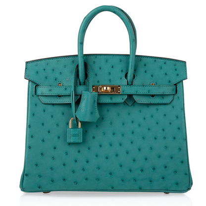 Vivid Teal Turquoise Tiny Uniform Dotted Medium Structured Hand Tote With Bright Golden Twist Lock Hardware And Matching Teal Suspended Padlock Charm