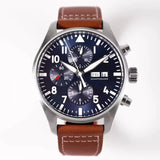 Luxury 43mm Mechanical Pilot Watch